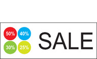 Sale with percentage Vinyl Banner Sign style 1800