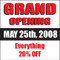 Grand Opening Vinyl Banner Square Style 2600