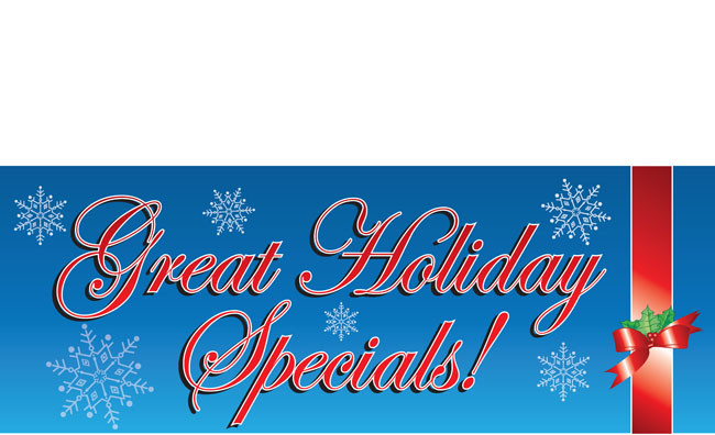 Holiday Sale Banners - Vinyl Signs Style 1100