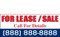 For Lease or Sale Banner Sign Vinyl Style 1900