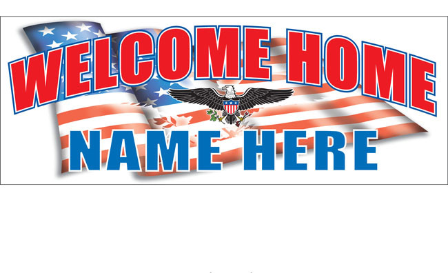 Welcome Home Banners - Signs Style Design ID #2100 | DPSBanners.com