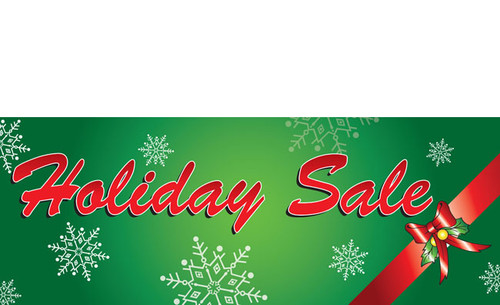 Green Holiday Sale Banner Style 1700
