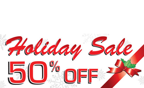 holiday sale banners vinyl signs style design id 2200