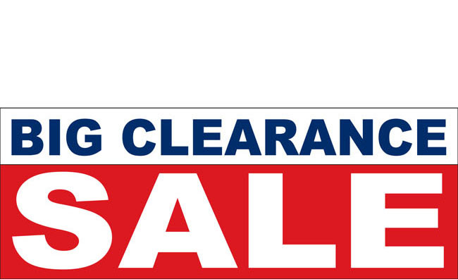 Big Sale Banner Sign Big Clearance Retail Store Sign Banners Big Sale  Clearance (24 x 60 inches (2 x 5 Feet))