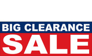 Big Clearance Banner Sign 2700