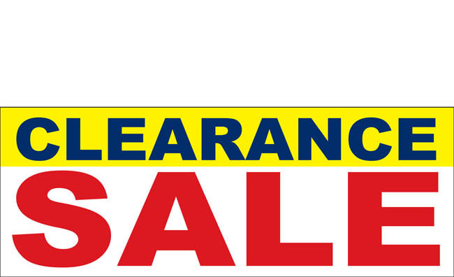 Clearance Banner Sign 3100