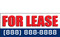 For Lease Banners Signs Style 1100