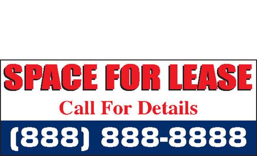 For Lease Banners Signs Style 1400