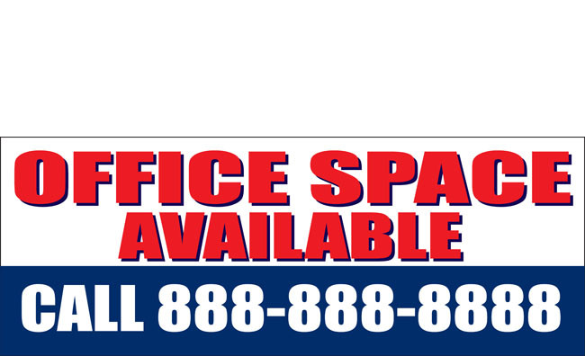 Office Space Banners Signs Design ID #1600 