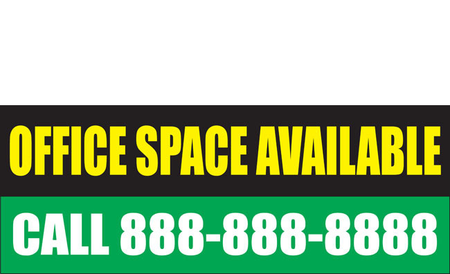 Office Space Banners Signs Design ID #1800 