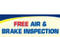 Free Air & Brake Inspection Banner Sign