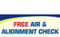 Free Air & Alignment Check Banner Sign