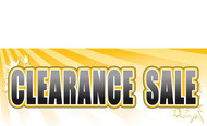 Clearance Sale Banner Sign Style 3200