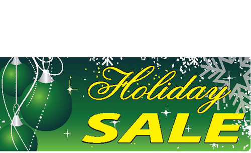 Green Holiday Sale Sign style 3900