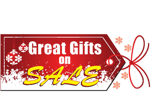 Great Gifts On Sale Holiday Season Advertising Banner Sign Style 4500