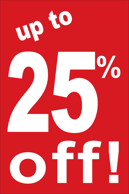 Decal Sticker Retail Store Sign Custom Grand Opening Sale 25 Off