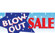 Blowout Sale Banner Sign