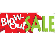 Blowout Sale Banner Sign