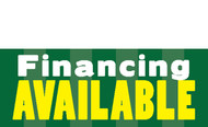Financing Available Banner Sign