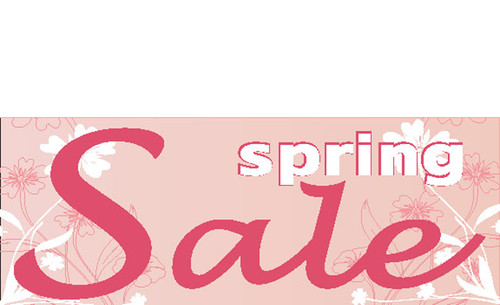 Spring Sale Outdoor Vinyl Banner Sign Style 1000
