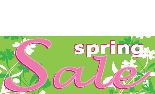 Spring Sale Retail Store Vinyl Banner Sign Style 1300