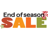 Fall End of season Sale Banner Sign