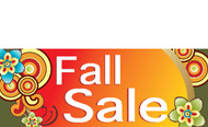 Fall Sale Banner Signage Design Idea