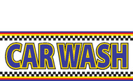 Car Wash Banner Sign style 1400