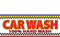 Vinyl Banner Car Wash 100% Hand Wash