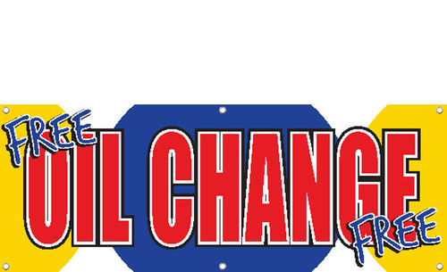 FREE OIL CHANGE BANNER STYLE 1800