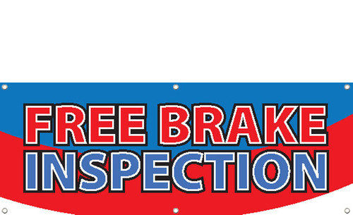 Free Brake Inspection Banner Style 2600