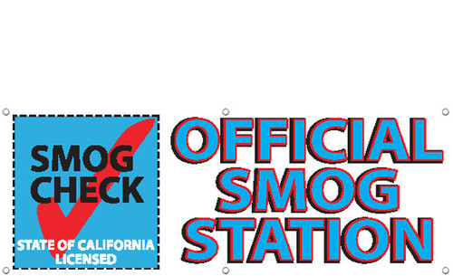 Official Smog Station Banner Sign 3000