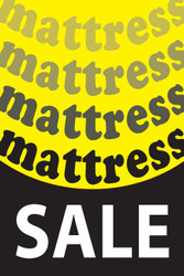 Mattress Sale Promotional Window Posters Style1200