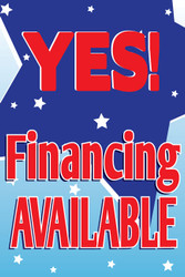 Financing Available Window Sign Posters Style1000