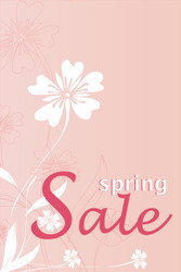 Spring Sale Window Posters Design Style1000