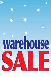 Warehouse Sale Poster Sign Style1000
