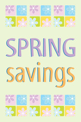 Spring Sale Window Posters Style1200