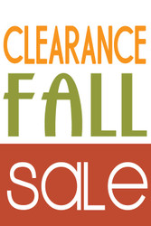 Fall Clearance Sale Window Poster Style1200