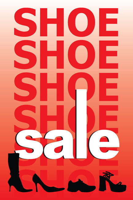 Shoe Sale Posters Style Design ID#1100 