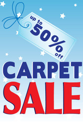 Carpet Sale Window Poster Style 1100