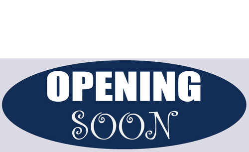 Opening Soon Banner Sign style 1400