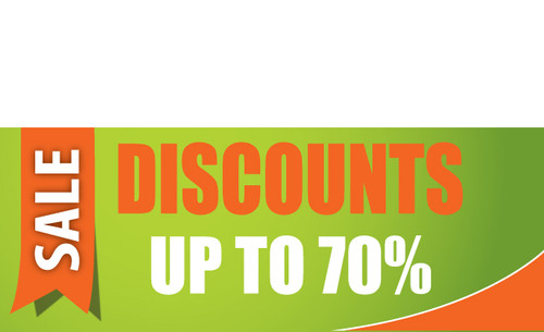 Discount Sale Banner Sign style 1100