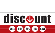 Discount Sale Banner Sign style 1300