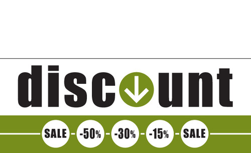 Discount Sale Banner Sign style 1400