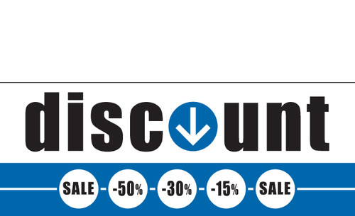Discount Sale Banner Sign style 1500
