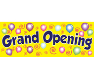 Eye Catching Grand Opening Vinyl Banner Sign. Style 3200