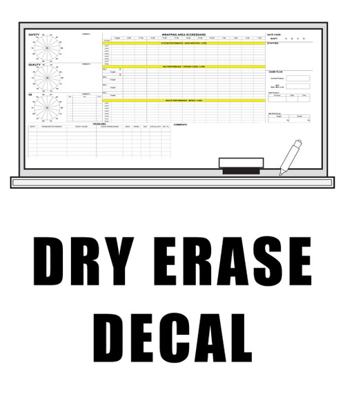 Dry Erase Vinyl Decal For Dry Erase Board