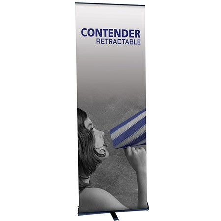 Contender Mini Retractable Banner Stand 23.5"