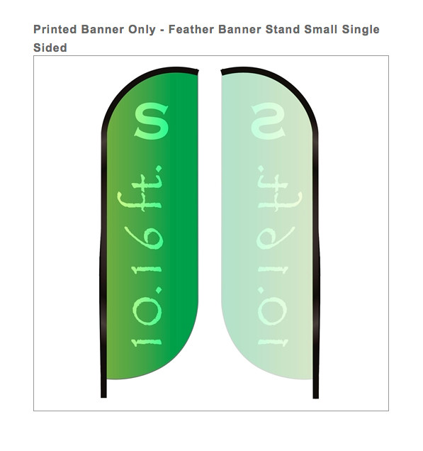 Feather Flag Replacement Graphic