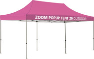 Zoom 20' Popup Tent with Custom printed Graphics